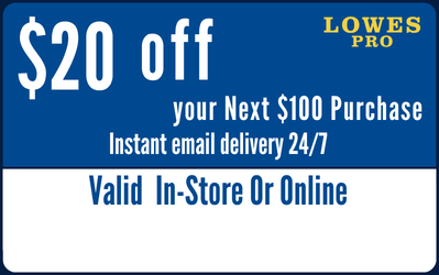 klowes promo code with Lowes 20 off Coupon Save $20 on $100 ipamorelin mod grf 1-29 Fright Rags Custom Color:GLC812 Snuggle